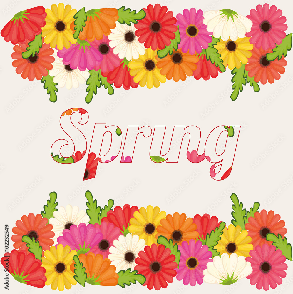 Spring season design Spring season design