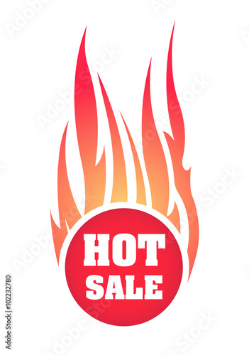 Hot Sale colorful vector design with blazing fireball