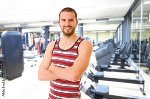 man at the gym
