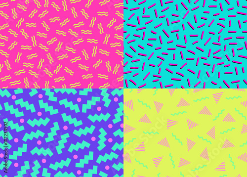 Fonds abstrait style 80s/90s