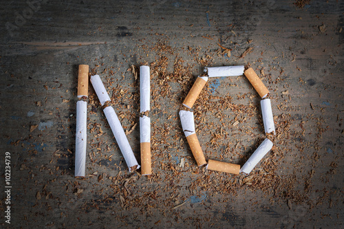 No word of a cigarette