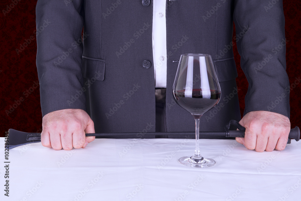 Elegant man proposing a role playing game. Elegant man proposing a role playing game.