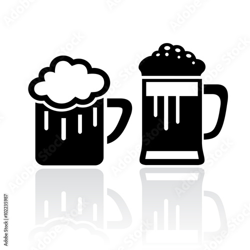 Glass of beer icon