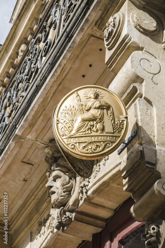 Plaque de notaire
