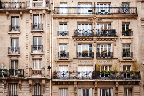 Фотография French Architecture with Typical Windows