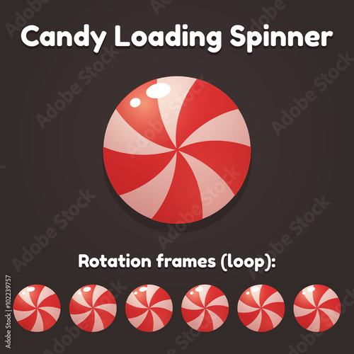 Candy spinning animation