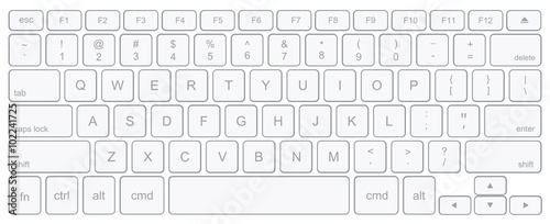 Vector modern computer keyboard background. technology  photo