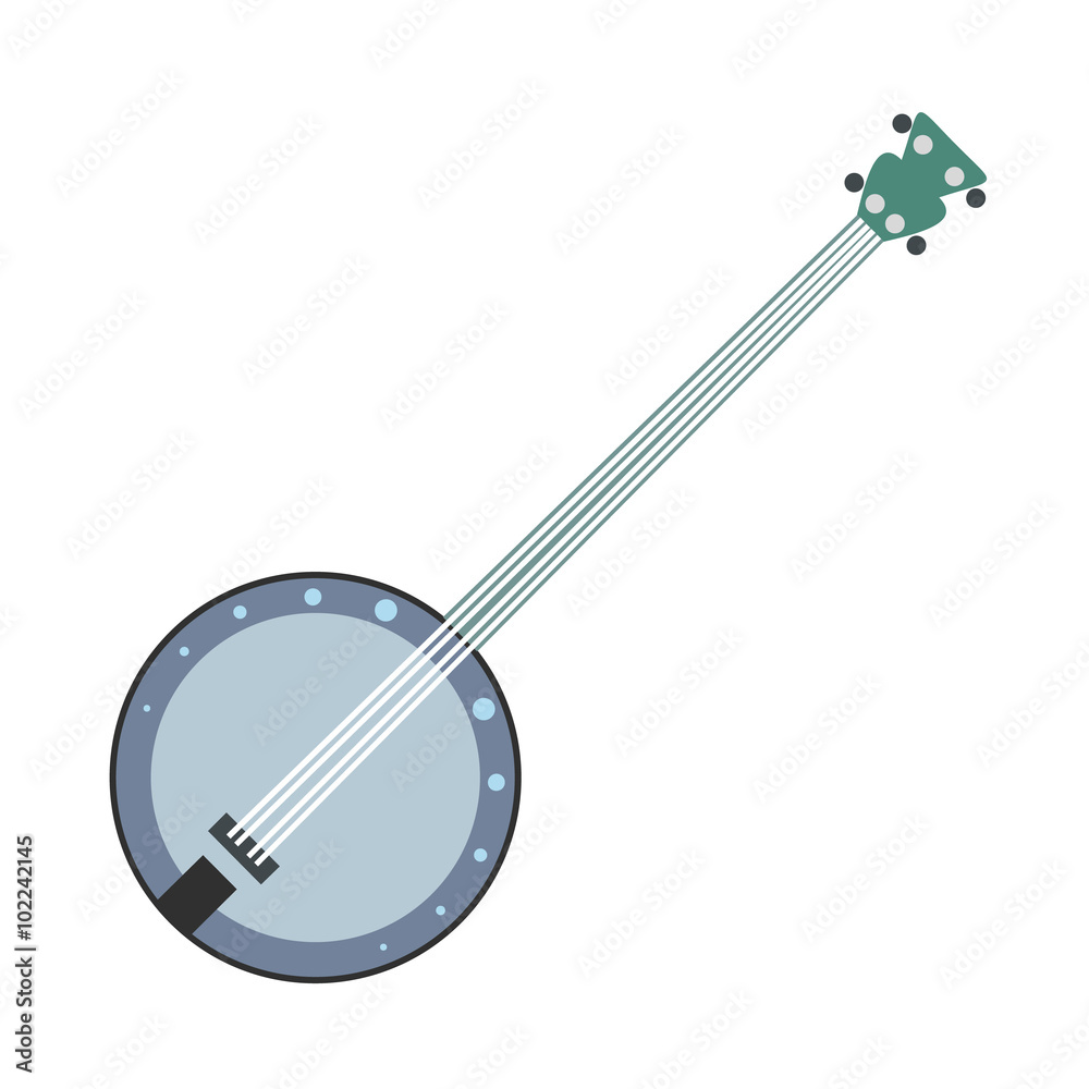 Banjo flat icon Banjo flat icon