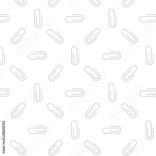 Paper clip .Seamless pattern vector design.