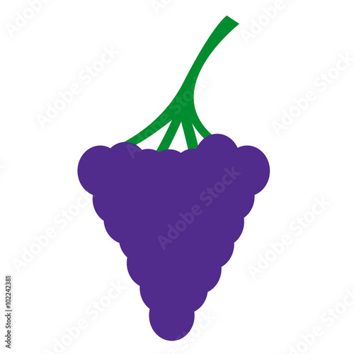 Grapes flat icon