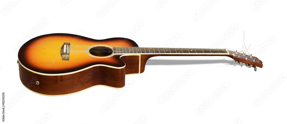 Naklejka premium Isolated classic guitar