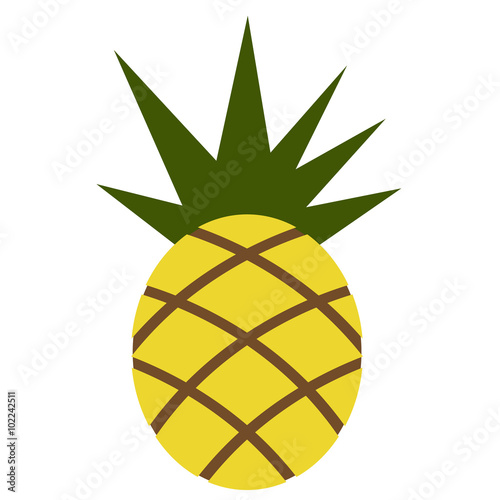 Pineapple flat icon
