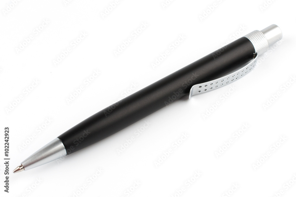 black ballpoint pen