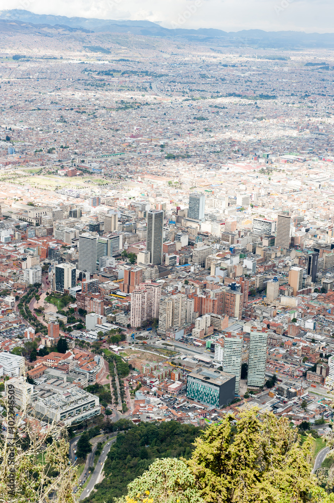 Ausblick auf Bogotá, Kolumbien