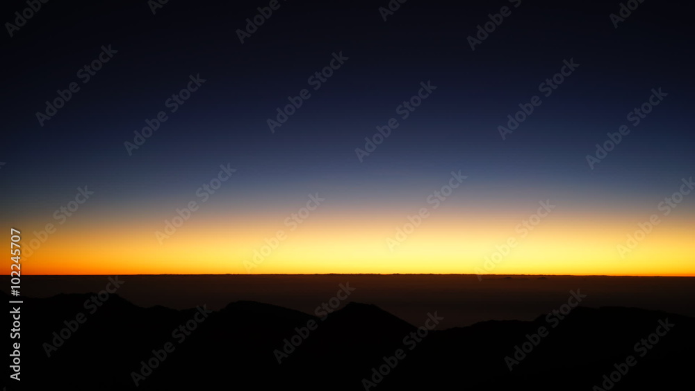 Sunrise Timelapse Haleakala Mountain, Maui, Hawaii, USA