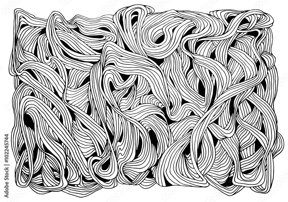 Noodle Pattern Stock Illustration Adobe Stock