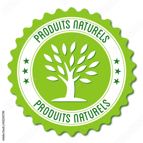 Logo produits naturels.
