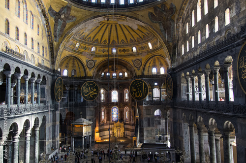 Hagia Sophia in Istanbul. Interior © arkady_z