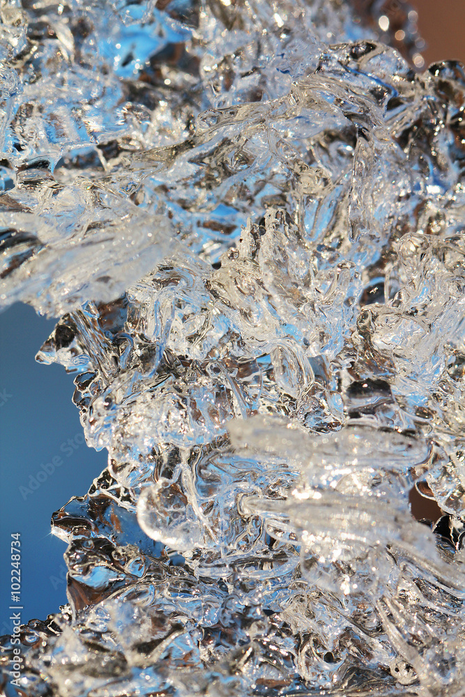Ice macro background Ice macro background