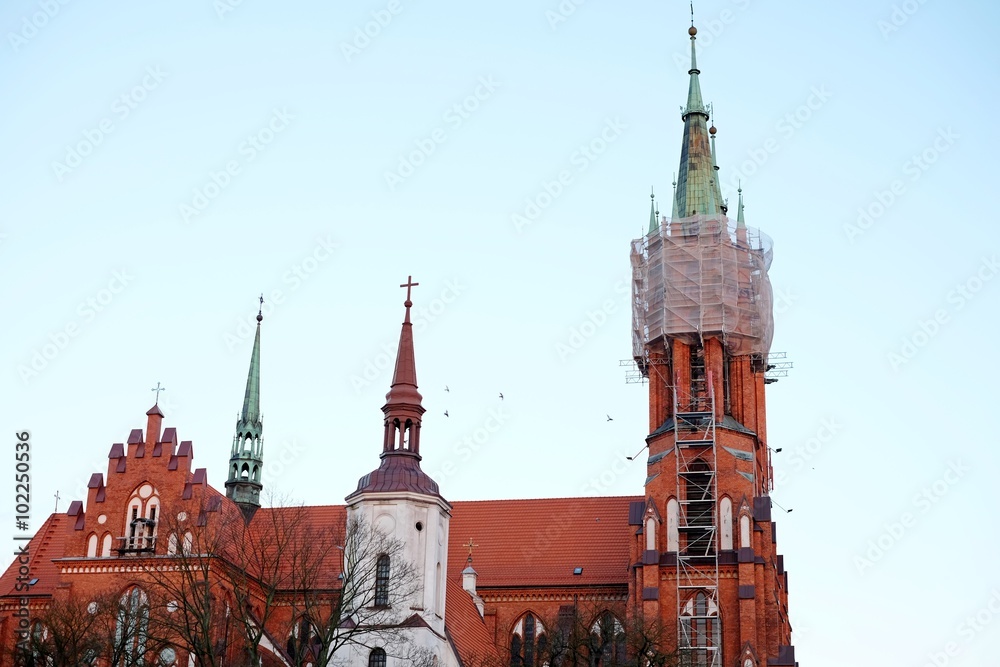 Fototapeta premium Red church
