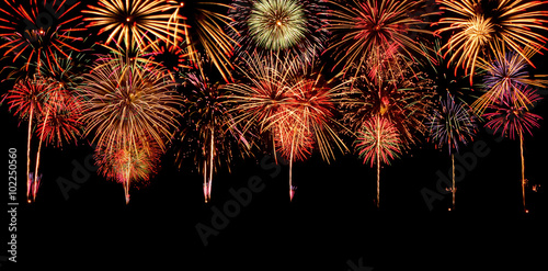  Fireworks. Celebration and anniversary background.