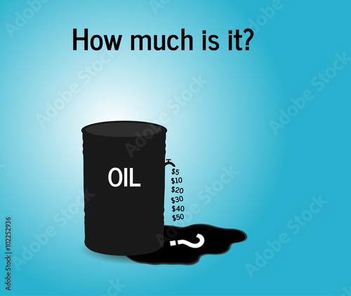 Iron barrel of oil. Vector illustration