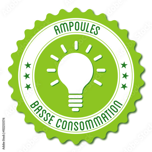 Logo ampoule basse consommation.