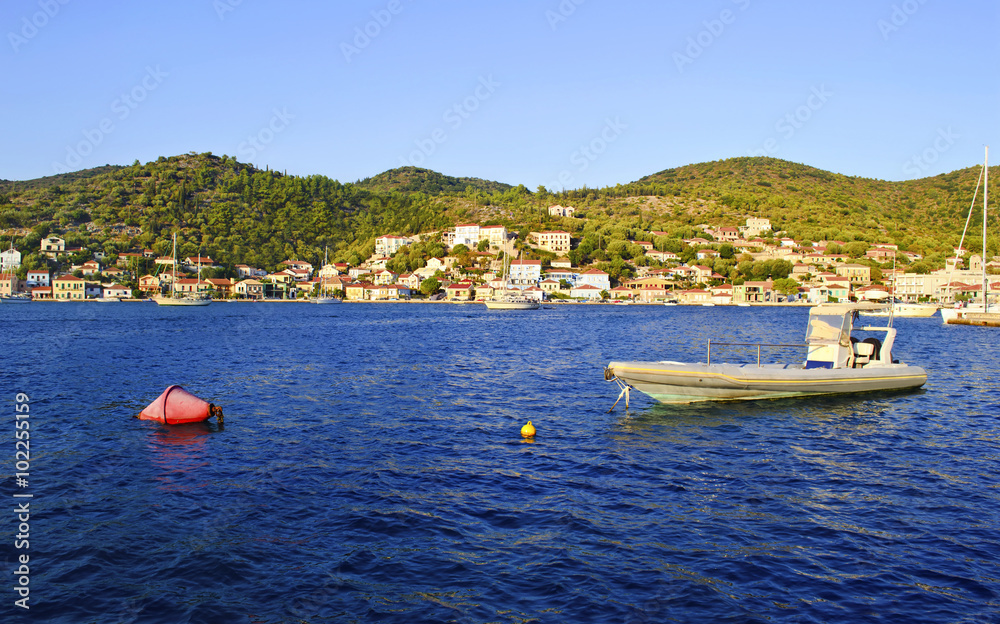 landscape of Vathy Ithaca Greece - Ionian islands Greece