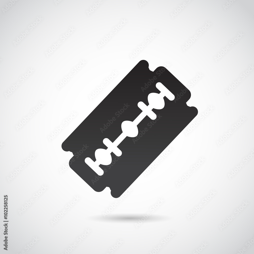 Razor blade vector icon. Razor blade vector icon.