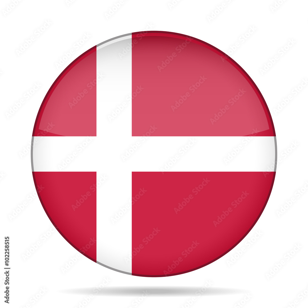 button with flag of Denmark