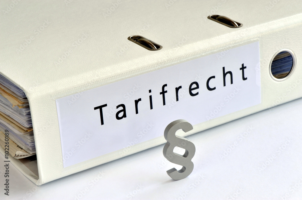 Tarifrecht, Arbeitnehmer, Arbeitgeber, Betriebsrat, Paragraph, Ordner ...