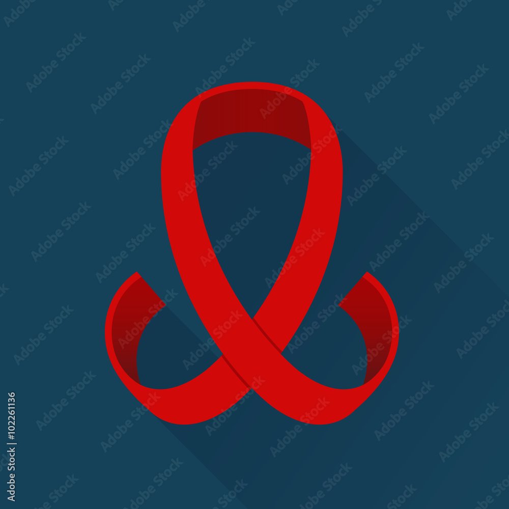 Awareness Ribbons color icon. AIDS awareness symbol Awareness Ribbons color icon. AIDS awareness symbol