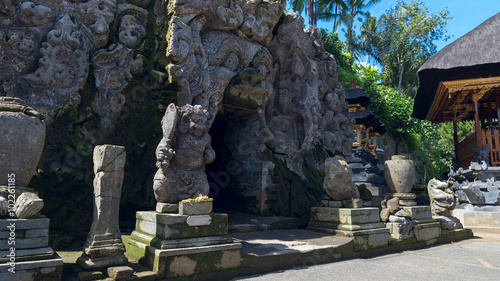 Ancient temple Goa Gajah in Bali, Indonesia photo