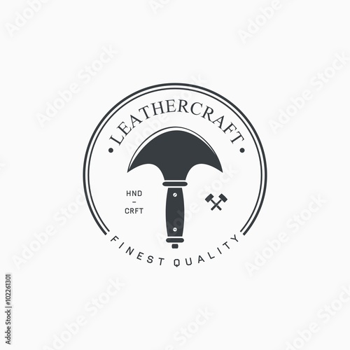 leathercraft labels, emblems and design elements
