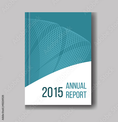 Abstract cyan design background for business annual report book illustration vector