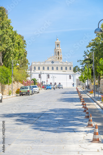 Amazing orthodox church in Cyclades, Greece. © inbulb1