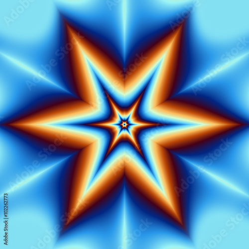 abstract star fish