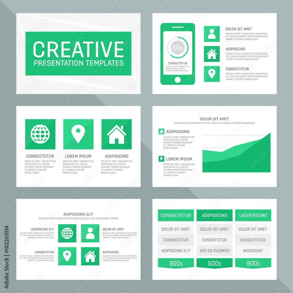 Vector template for multipurpose presentation slides with graphs and charts. Vector template for multipurpose presentation slides with graphs and charts.
