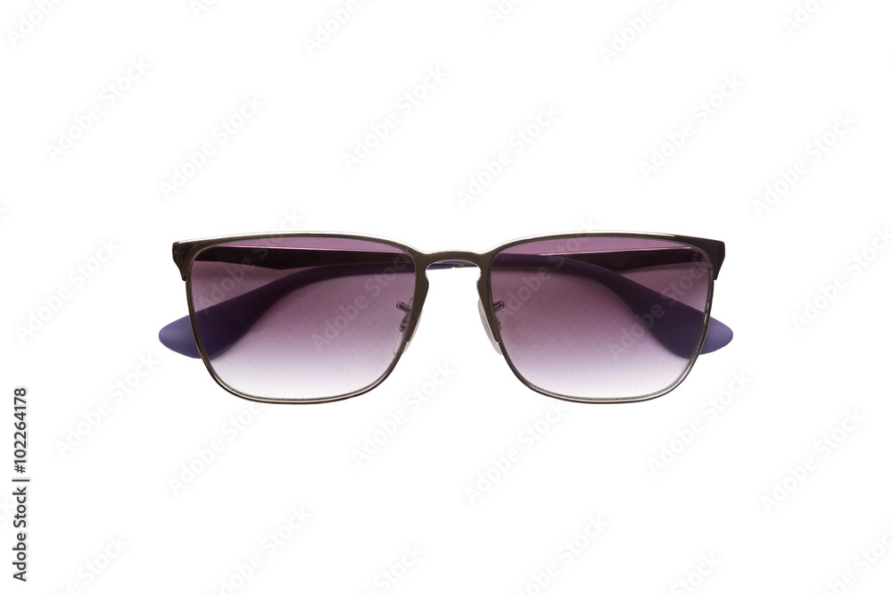 Stylish male sunglasses isolated on white background Stylish male sunglasses isolated on white background
