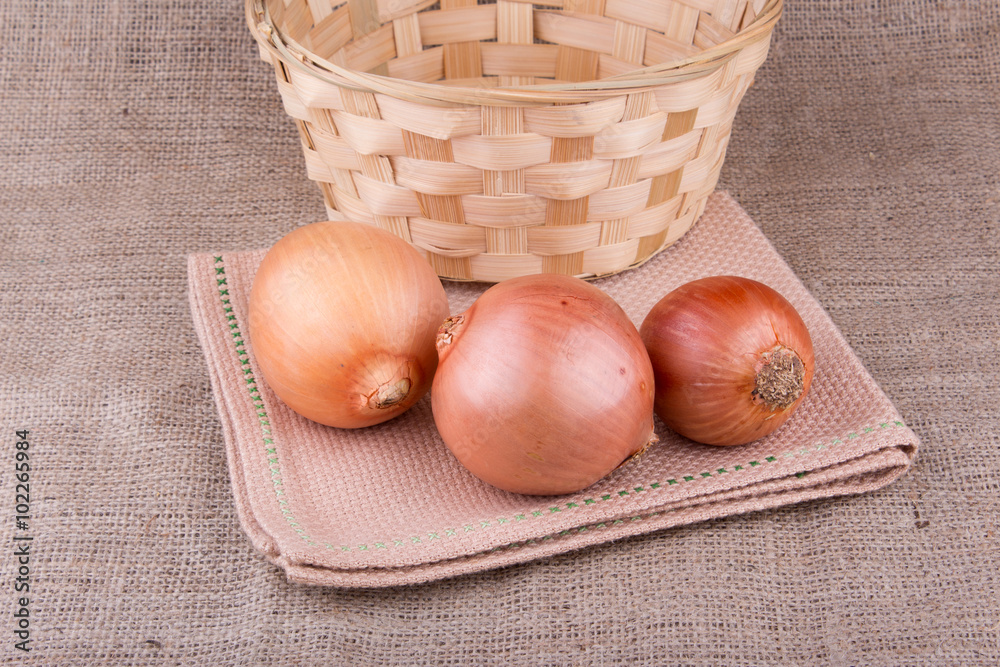 onions and basket