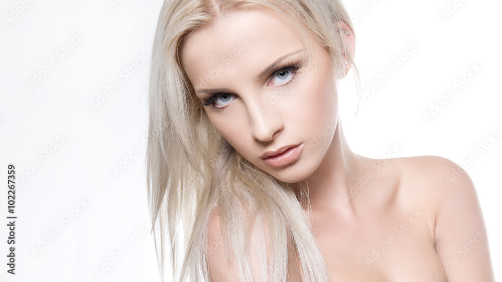 beautiful young woman with flawless skin and perfect make-up beautiful young woman with flawless skin and perfect make-up