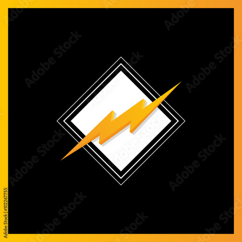 Storm 3d bolt Logo Template.