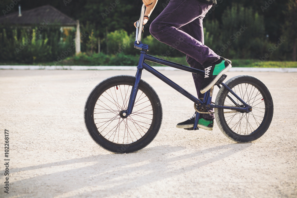 Fototapeta premium Young BMX bicycle rider