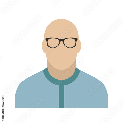 Bald man avatar icon