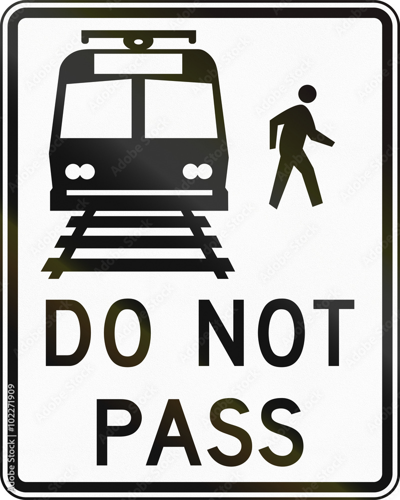 United States MUTCD road sign - Do not pass United States MUTCD road sign - Do not pass