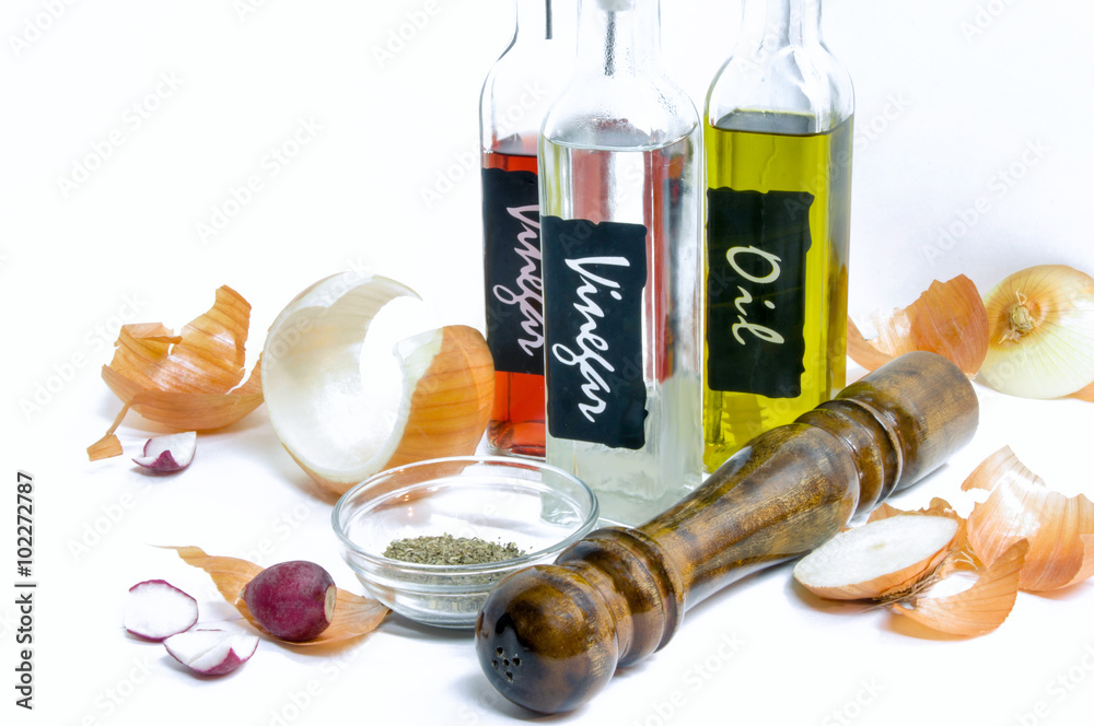 Φωτογραφία Wholesome ingredients. Oils, vinegar & spices
