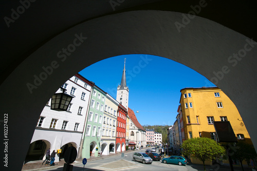 Die Schönheit des historischen Wasserburg