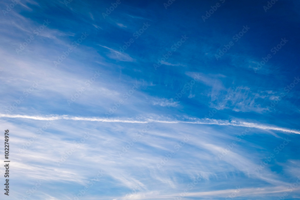 line cloud on sky