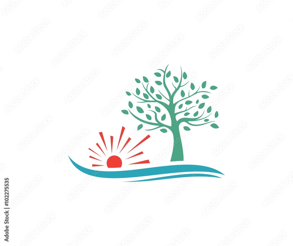 Fototapeta premium Sunset logo