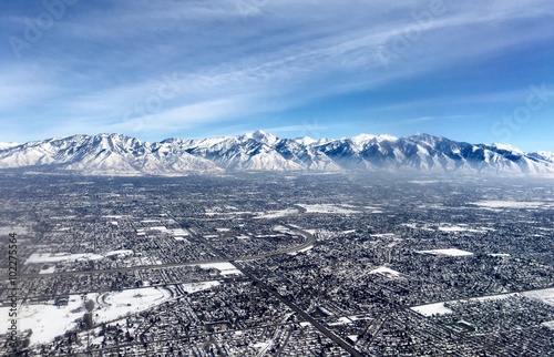 Salt Lake City and mountains